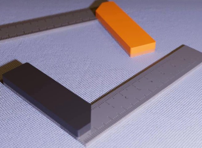 Carpenter’s square for accurate 90 degree cuts in woodworking