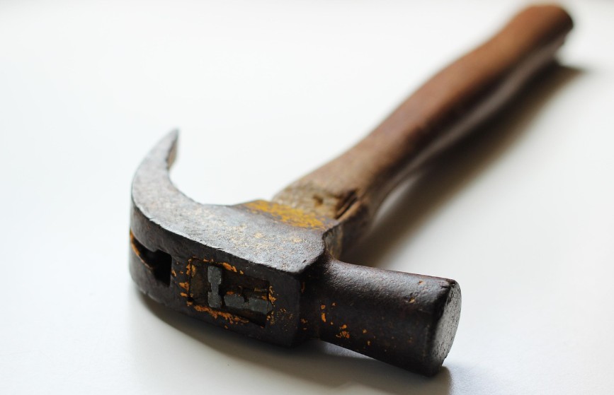 Claw hammer for woodworking and DIY projects