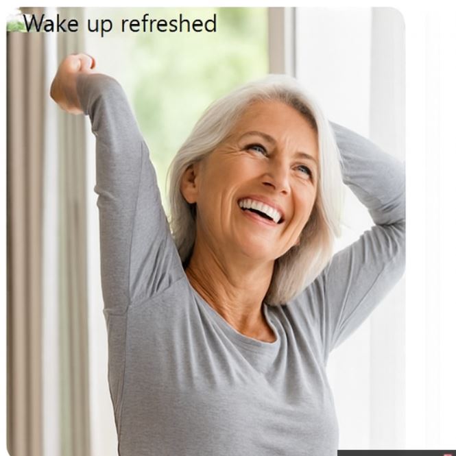 Wake up refreshed