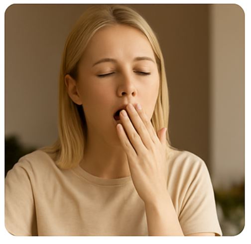 Mild dip; short break helps