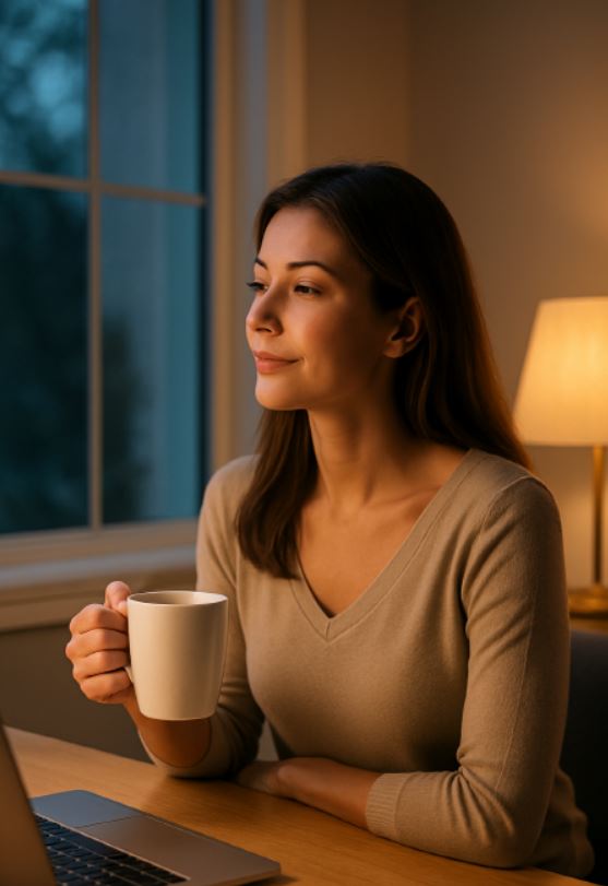 Evening wind down focused